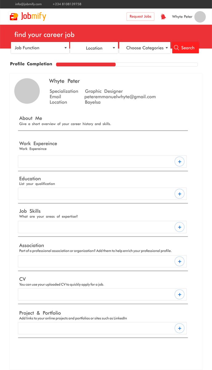 hiwhyte's tweet image. official jobmify UI made by @whytecode
jobmify.com
#whytecode #findjobs #jobmify #100DaysOfCode #CodeNewbies #uidesign #uxdesign #figma