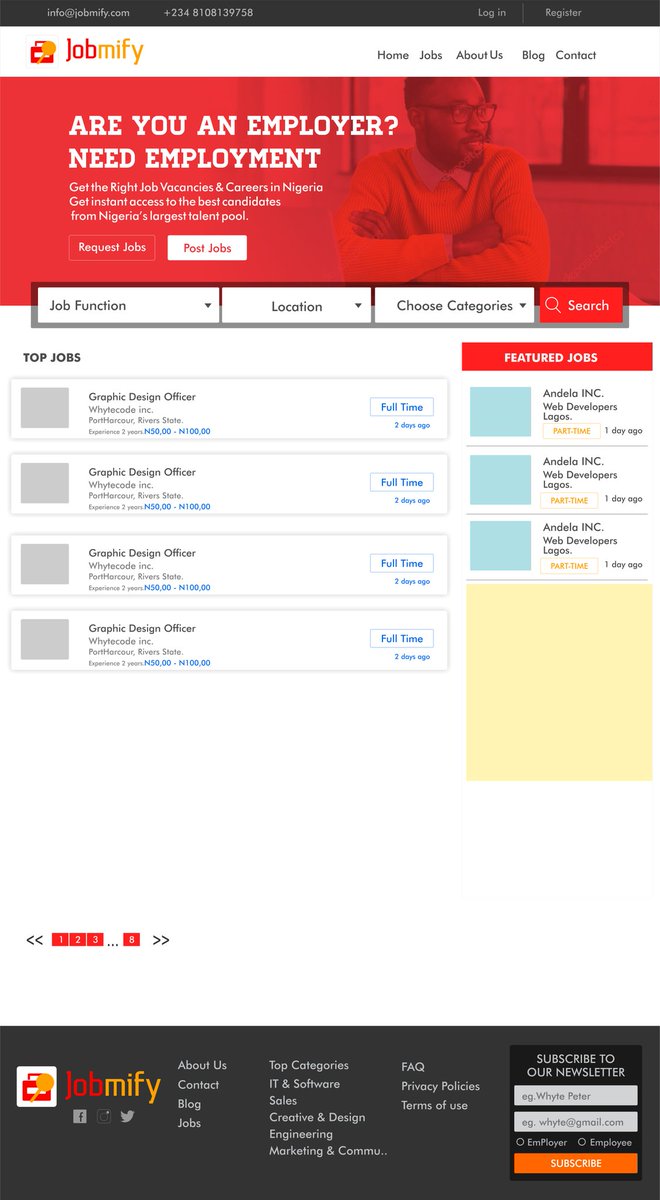 hiwhyte's tweet image. official jobmify UI made by @whytecode
jobmify.com
#whytecode #findjobs #jobmify #100DaysOfCode #CodeNewbies #uidesign #uxdesign #figma
