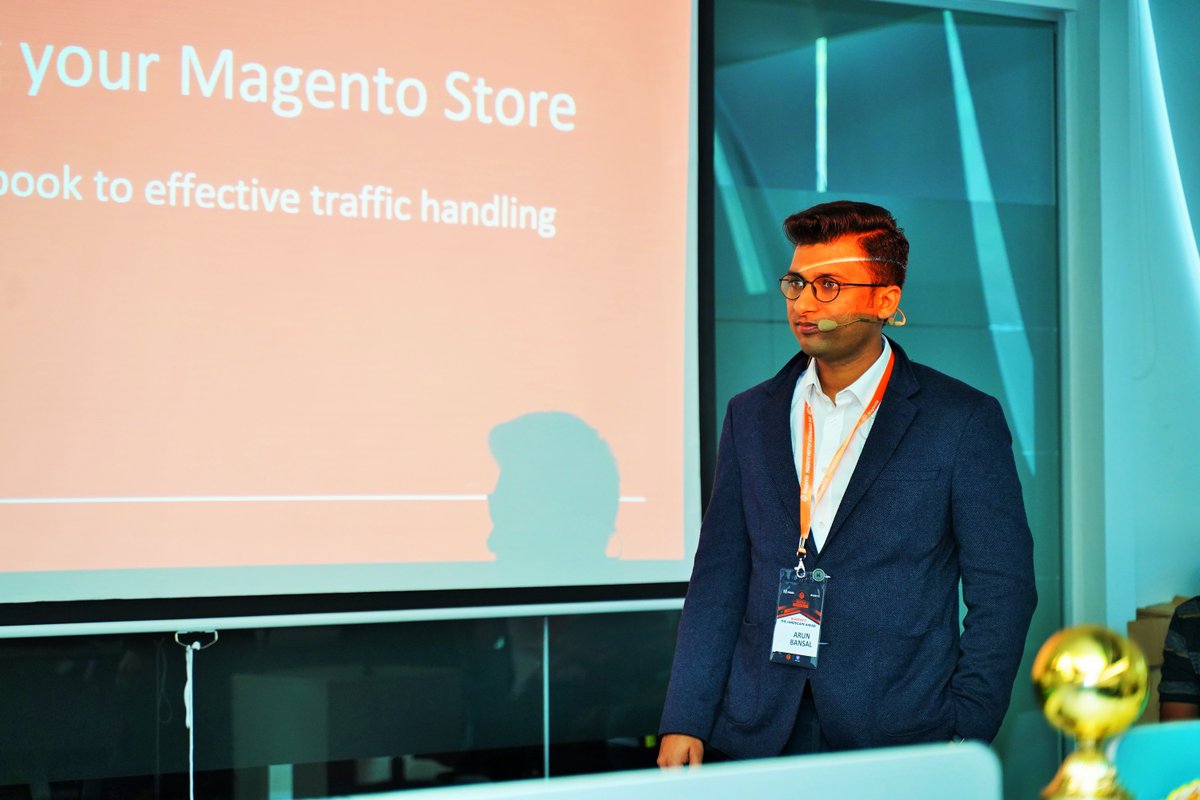 i95Dev's tweet photo. Magento Meetup Hyderabad 2020 Update: @i95Dev
Additionally, @arunbansal threw light upon spreading awareness on #cyberhacking and it's prevention for #eCommerce players!
#i95Dev #mmhyd #Magento #MeetMagentoHYD #MagentoCommerce #Adobe https://t.co/B3kU8ZI4ub