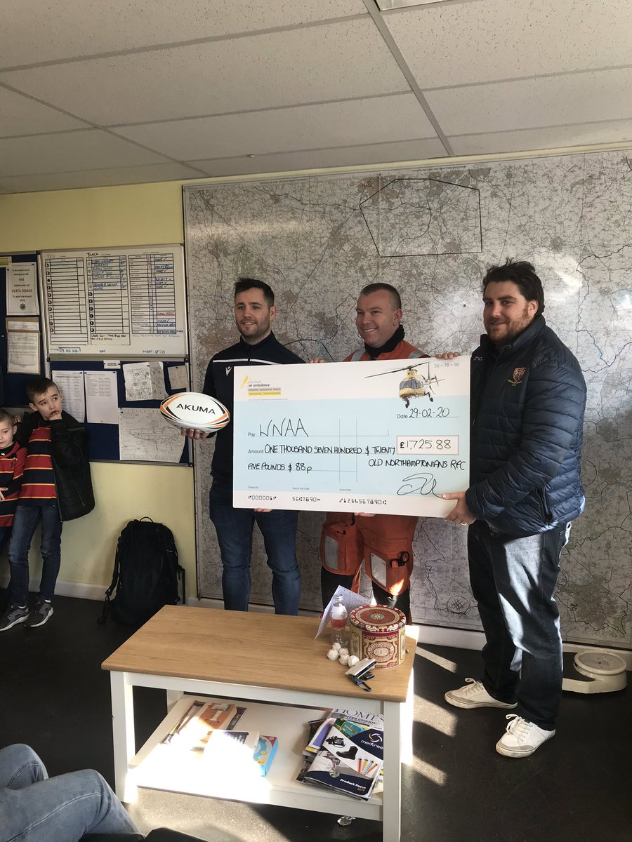 Super proud of the clubs efforts! Can now announce the final total from our <a href="/WNDLRAirAmb/">WNDLRAirAmb</a> fundraiser as £1725.88p. Thanks again to <a href="/TowcestriansRFC/">Towcestrians RFC</a> for their support.