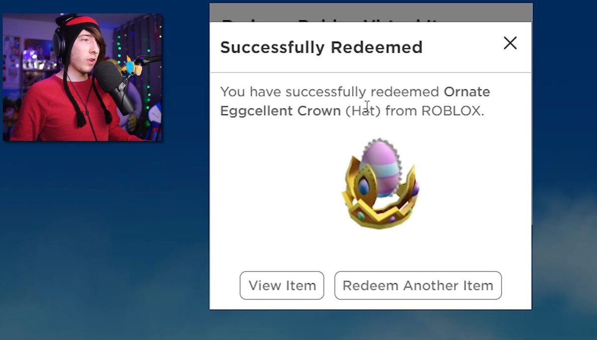 Rbxnews On Twitter Youtuber Kreekcraft Recently Revealed That The Ornate Eggcellent Crown Is In Fact A Toy Code Item He Ll Be Giving Away Some Exclusive Codes Tommorow On Stream So Make Sure You
