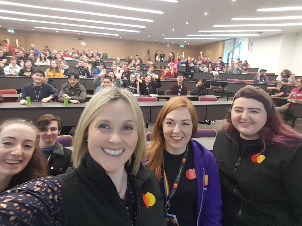 SarahCunningry's tweet photo. Posing with my #MasterCardSwag at #SISTEM2020. Whaddya mean I'm not eligible to win the NintendoSwitch?! #MCVisitsSISTEM @PocketRocket199  @amy_rowe97 @mcirlstaff @wearemastercard https://t.co/ejxxiJu2rf