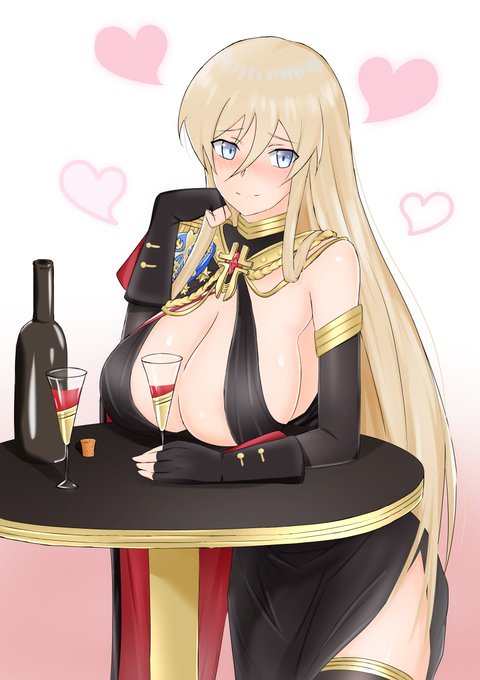 酔いビスマルク
#アズールレーン 