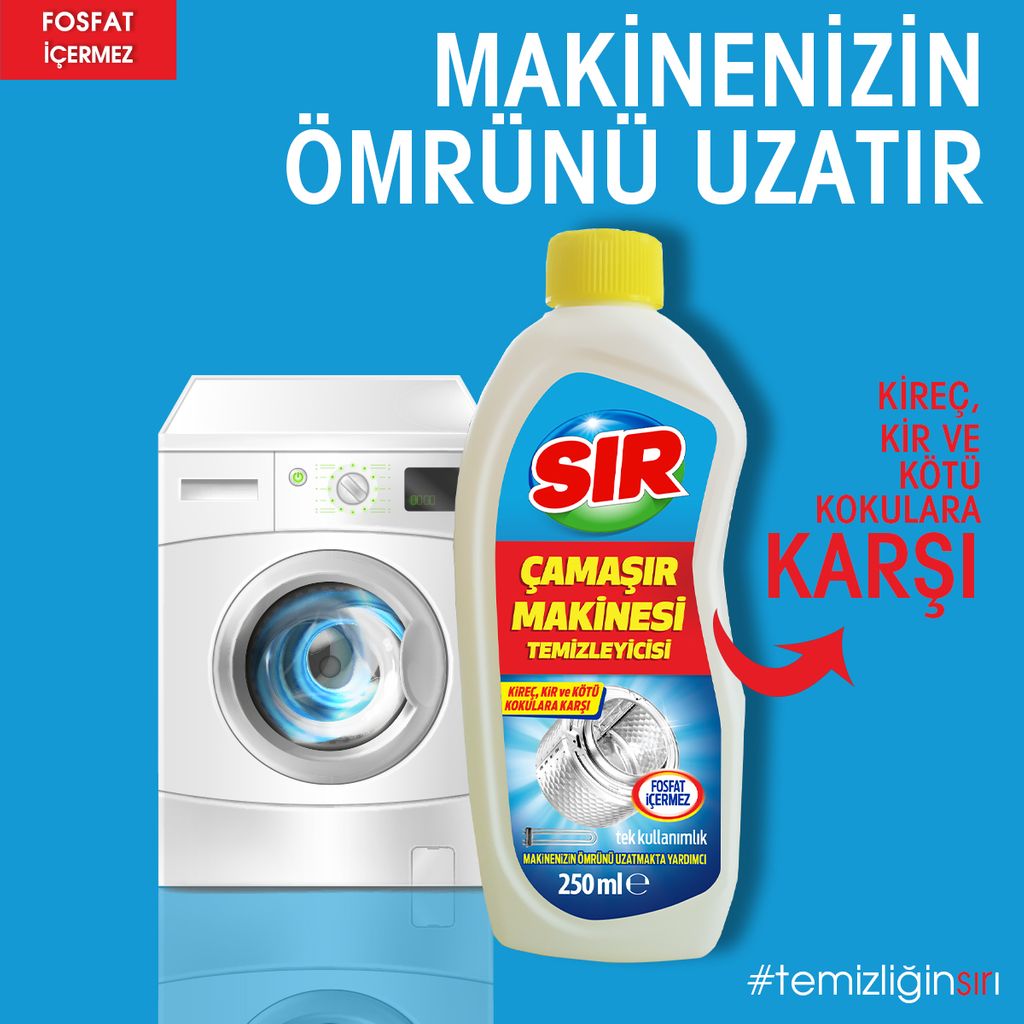 SIRDeterjan's tweet photo. Önce makineler temizlensin!
Zaman içerisinde, makinelerde biriken, yağ, kir, kireç ve kıyafet topaklarına karşı kesin çözüm.
.
#TemizliğinSırı #sırdeterjan #Trendyol #Asprins #hipoalerjenik #sebakimya #hijyen #cleaning #evtemizliği #elanor #deterjan #çamaşır #CarrefourSA https://t.co/WpOWGSoI0g