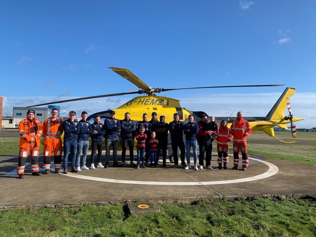 Squad visit to <a href="/WNDLRAirAmb/">WNDLRAirAmb</a> Great experience, unbelievable comments &amp; info almost breezed over “can anaesthetise at scene &amp; trained in heart surgery” some of the skills of these amazing people. Thanks for the tour, and thanks for doing the job! The word job doesn’t quite cut it!
