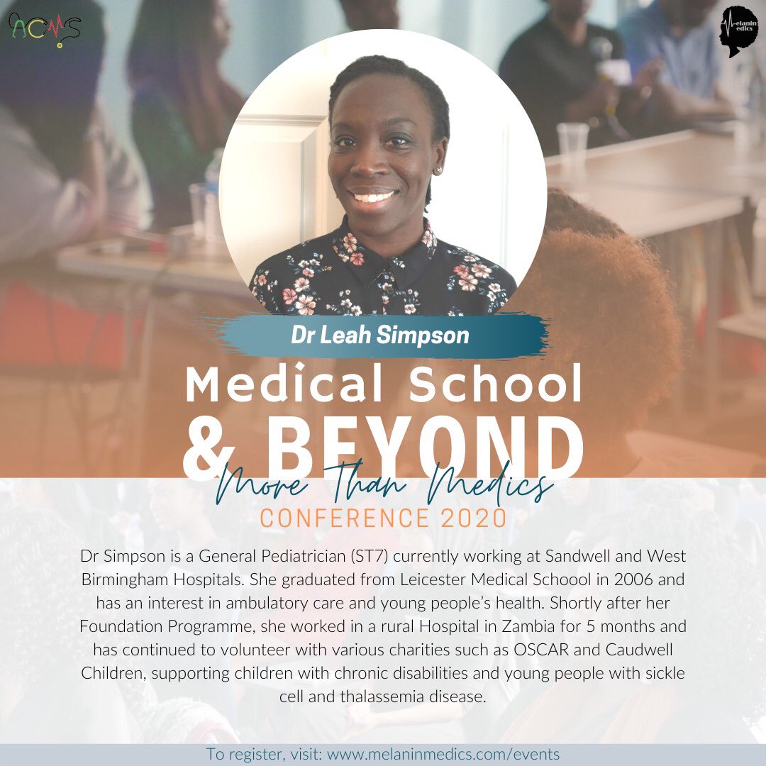 MelaninMedics's tweet photo. Our Conference Speakers #MSB2020
Expect great talks on:
• The Foundation Years as a doctor
• General Practise & Special Interests
• Medical & Surgical Specialties Training
• Doctors Q&A Panel
• Networking
https://t.co/3Ky6Y5EDno
@drsamirahassan https://t.co/s47nAhUgMK