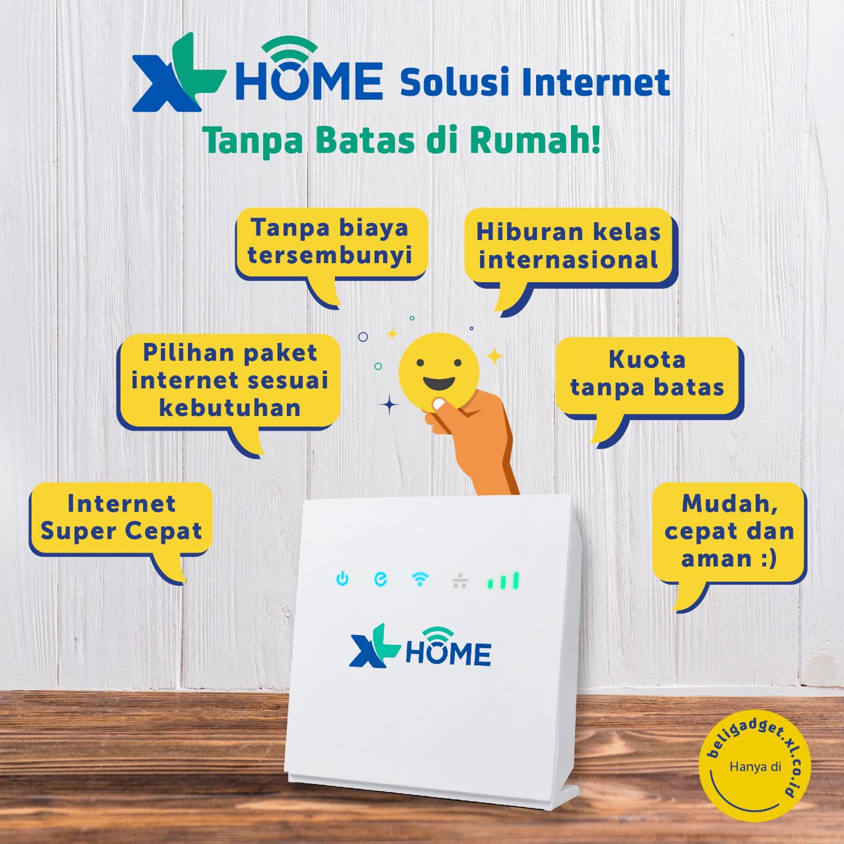 myxl_store's tweet photo. Bete karna internet di rumah lemot? Mau punya akses internet super cepat di rumah? Saatnya beralih ke XL Home! Butuh alasannya? Kita ada trivianya biar langsung beli di https://t.co/h1rvrtMBVh π
γ°οΈ
#myXL #myXL_Store #BeliGadget #XLHome #RouterWifi #InternetRumah #PasangWifi https://t.co/TC0r1uaTqZ