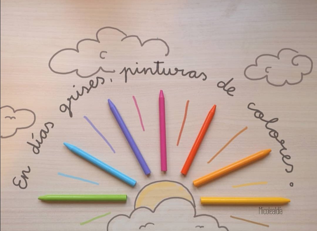 Micolealdia's tweet photo. En días grises, pinturas de colores. https://t.co/sMlSDRUiFC
