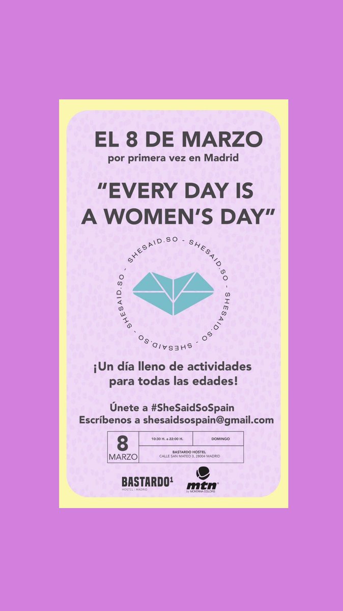 SweetWasabiOf's tweet photo. El próximo #8M2020 Every day is a women’s day #shesaidso
 @LauraPamplonaOf https://t.co/EkCYQ4jHpQ