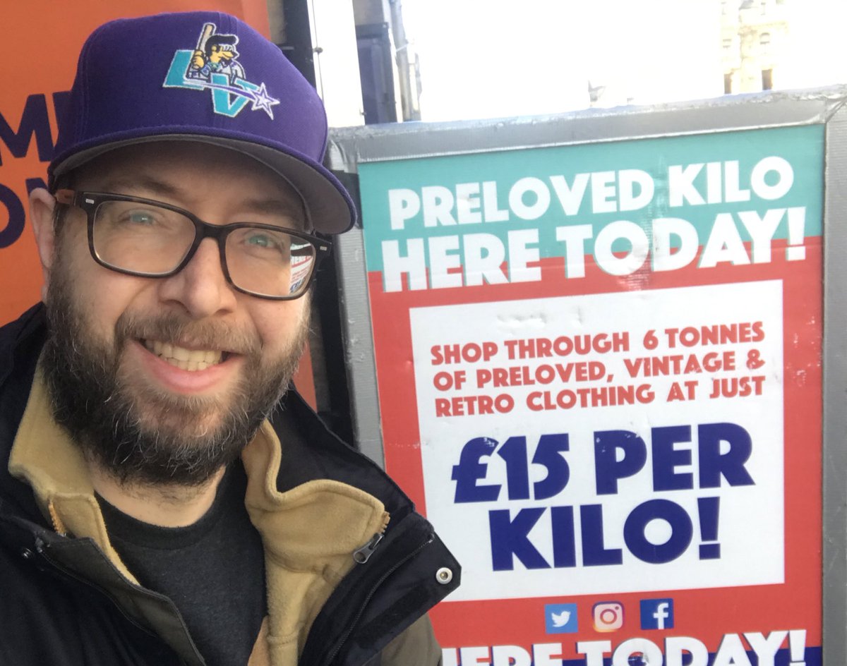 bubbaonbaseball's tweet photo. Spending the morning looking for more baseball jerseys and shirts for @dugoutclassics at the @prelovedkilo. Fingers crossed I find a few things.

Hat of the day is the Las Vegas Stars Elvis hat.

#bubbaonbaseball
#ballcapsandbagpipes https://t.co/MWKOOGKOiy