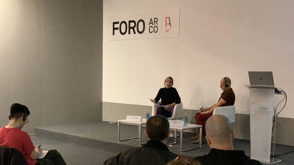 FeriaArco's tweet photo. Comienza el foro “Es solo cuestión de tiempo” en el Auditorio Foro, pabellón 9 de #ARCO2020, con el apoyo de @AECID_es.

Dirigido por:
#AlejandroCesarco
#MasonLeaverYeap
#ManuelSegade https://t.co/jKIvyrdlSw