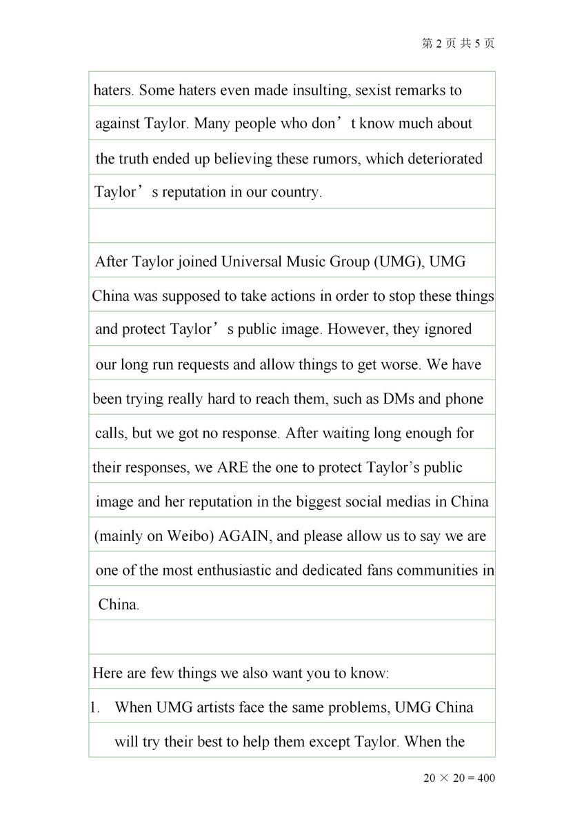 ZhouZho49146019's tweet photo. Please help retweet it to expose Universal Music China’s inaction and passivity on Taylor Swift‘s issues. @taylornation13 needs to know that. Loads of examples in the past years can prove that the admin of UMG China official Weibo account is an understated Tay hater. https://t.co/6H3jN0r0BK