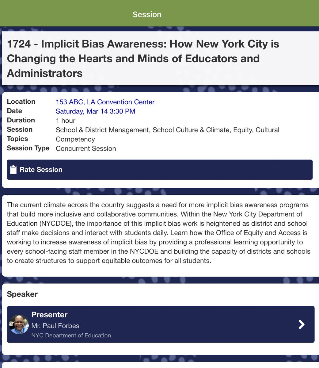 PaulForbesNYC's tweet image. Two weeks from today, God willing, I will be in LA at ASCD Empower20 (empower.ascd.org/Default.aspx). I hope you will join my sessions on Saturday, 3/14 where you will learn about the great work that is happening in @NYCSchools around CRE &amp;amp; Implicit Bias. #Empower20