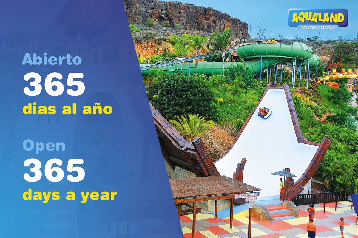 aqualandGC's tweet photo. ¿Sabías que #AqualandMaspalomas está abierto 365 días al año? 🙌😉 Además, si vienes en coche, ¡tenemos parking gratuito! 🚗 ¿A qué esperas? 

¡Ven y disfruta en #AqualandMaspalomas!
https://t.co/a3Oewf9HAS

#diversión #atracciones #agua #parqueacuático #alegría #fun #attractions https://t.co/RHUqu5TN9W