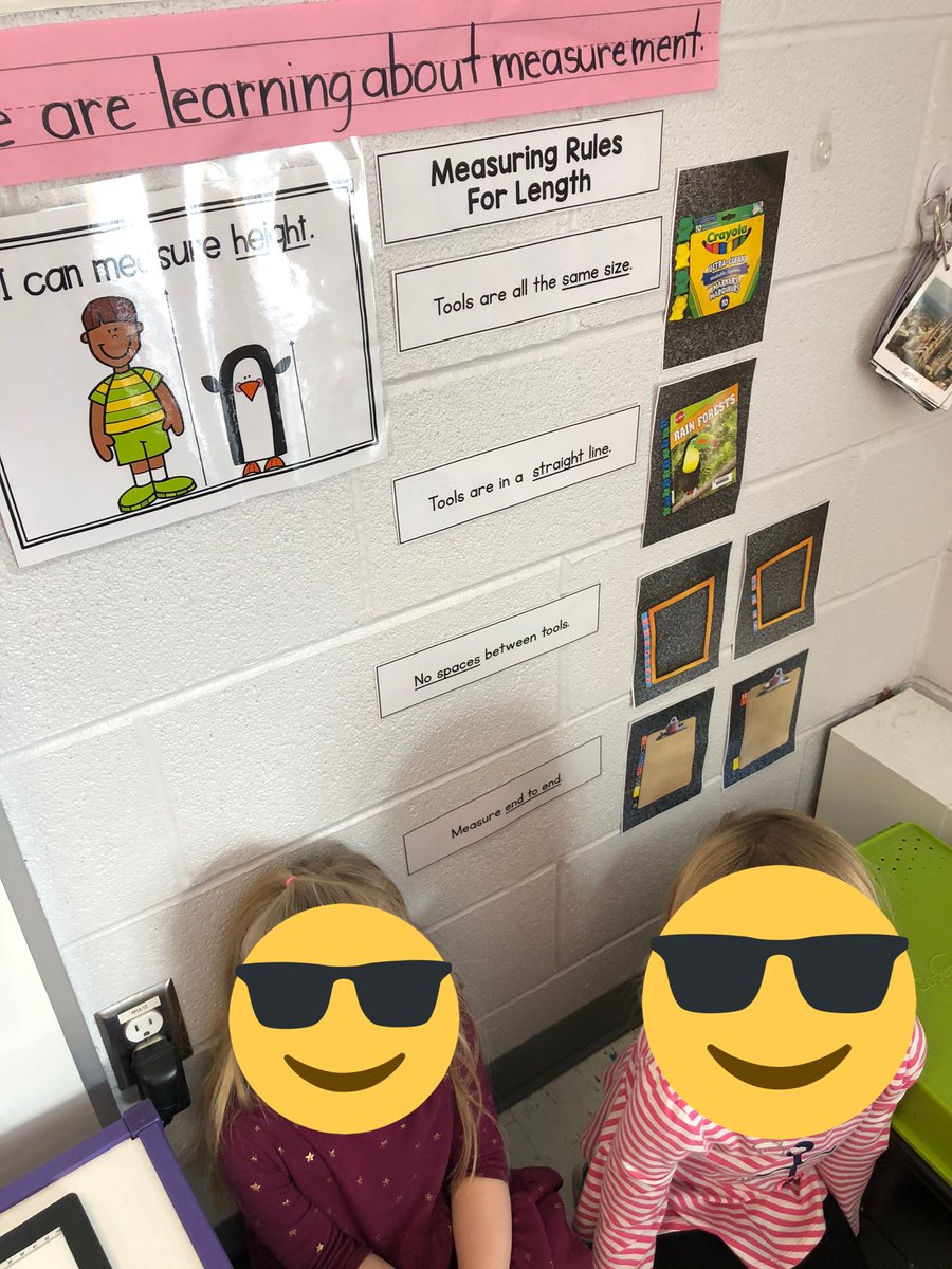 mslupoteaches's tweet photo. We had the help from some awesome mathematicians to make our measurement math wall! Our kiddos are getting really confident about following the 4 rules for measuring length! #gandynumeracy #gandyfdk @ChantalMcKenzi1 @DDSBEarlyYears https://t.co/bSm4NHoXcI