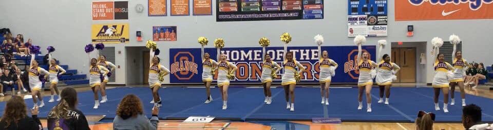It’s comp day! We are extremely proud of this group. Being able to qualify in a new division and making it to states was our goal! Now that we are here we want our girls to go out and have FUN! Come support your Raider cheerleaders at 10:45 💪🏽💜