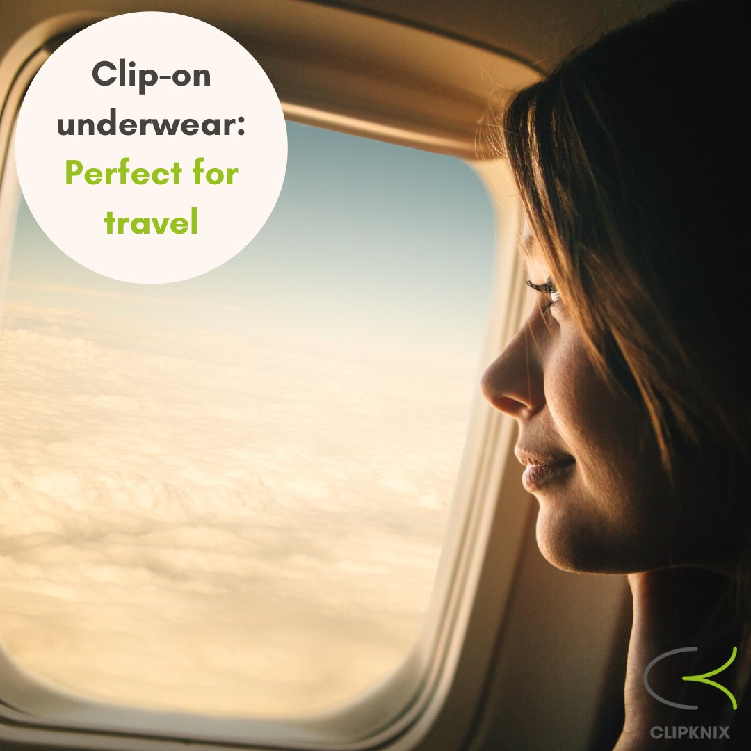 Our underwear is a great option when it comes to travelling and discreet changing. 

Easy and fast to change in small spaces, Clip Knix underwear is perfect for when it comes to changing in places such as lavatories on planes or trains.