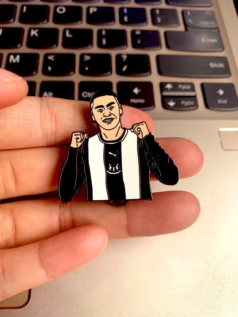 Magpin1's tweet image. If Almiron scores OR assists today against Burnley I’ll give away one of my Miggy Almiron badges. 

To enter, Retweet this tweet before 3pm KO ✅

#NUFC