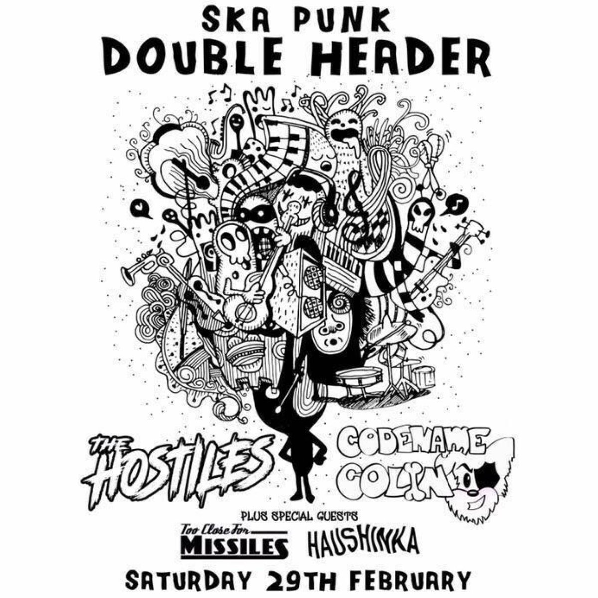 TC4Missiles's tweet photo. We hit @The_Brickyard tonight with @codename_colin @Hostileska and Haushinka!
Let’s skank like we’ve never skunk before.. that’s right ain’t it?
#poppunk #ska #livemusic #TC4M https://t.co/juzEAClOOY