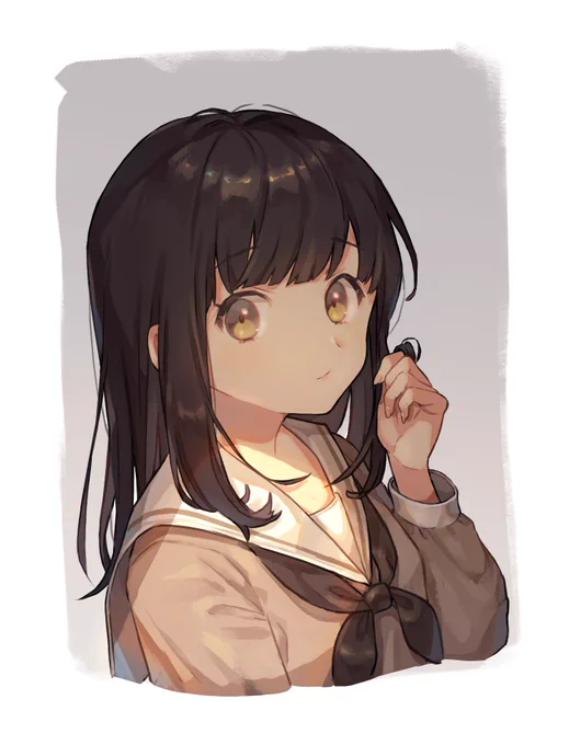 髪をくるくるする癖 