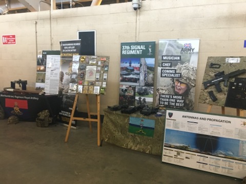 MowdenPark's tweet photo. It's great to have so many local regiments in attendance today with a range of stalls and exhibits, all on display inside and outside the West Concourse. #ForcesDay https://t.co/xQc3KfPRdS