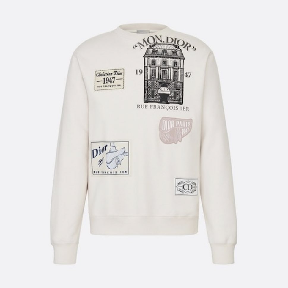 dior pink sweatshirt