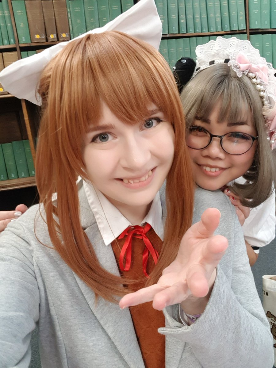 Enchanting_Elk's tweet photo. Monika is living her best life #toshocon #meianmaidcafe https://t.co/JnUQjp91Gv