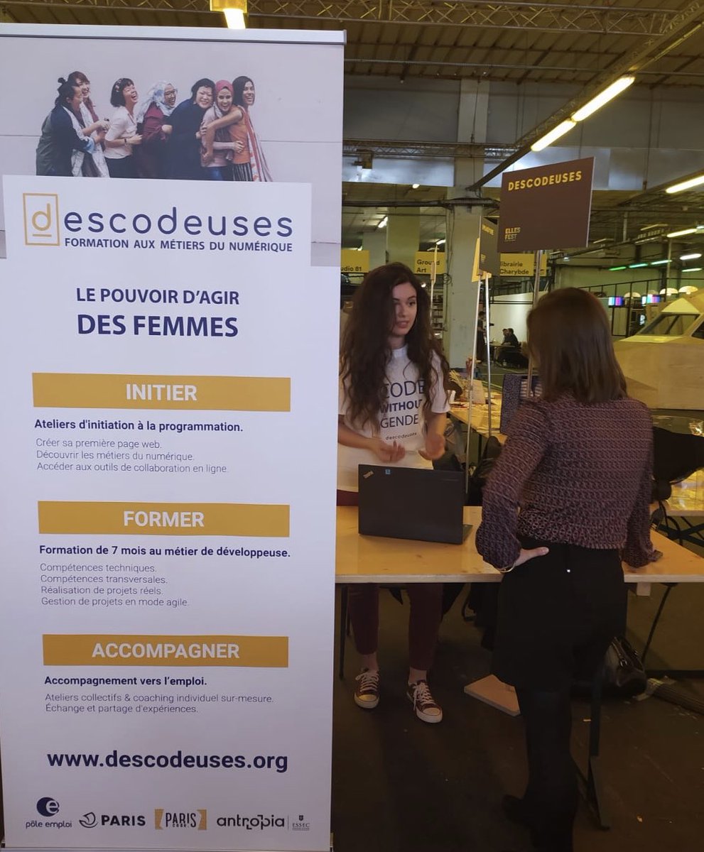DesCodeuses's tweet photo. @DesCodeuses est présente au festival Elles Fest.
Rejoignez-nous aujourd’hui et demain !
#women
#Empowerment
#EllesFest
#Descodeuses https://t.co/fBkjJKEFba