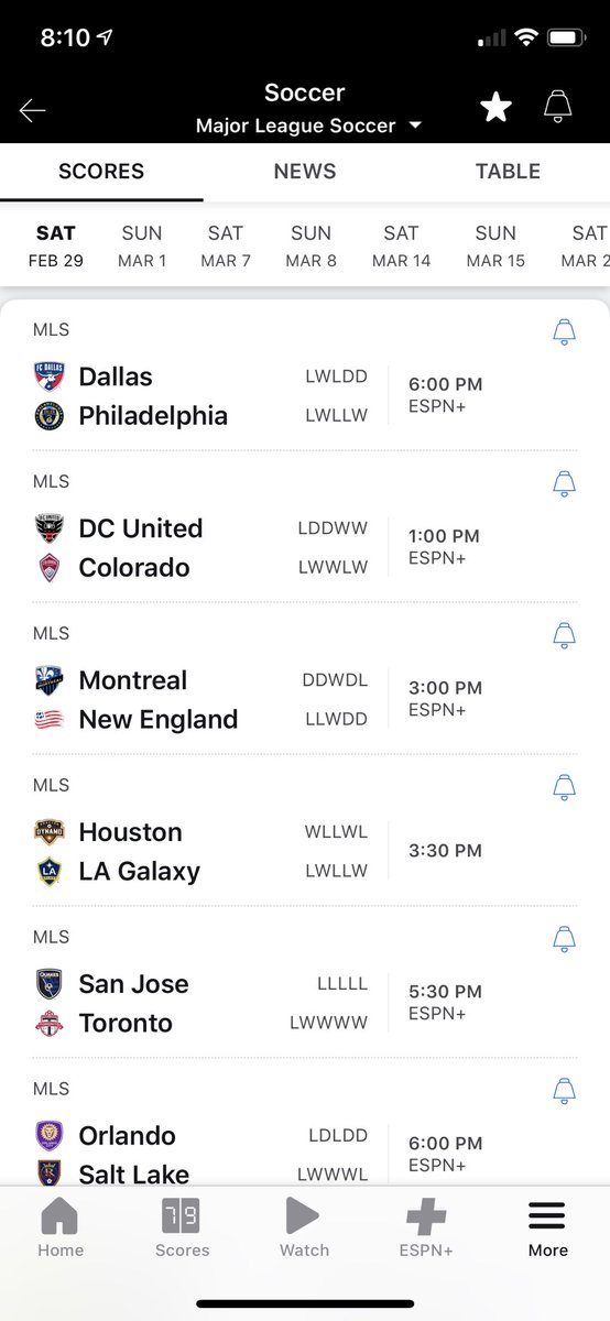 MLS season kicks off today! If anyone’s interested in joining a fantasy league let me know! $20 buy in