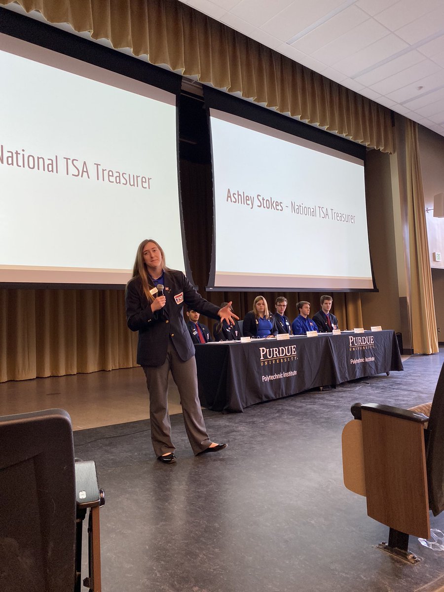 Launching the <a href="/Indiana_TSA/">Indiana TSA</a> State Conference with <a href="/NationalTSA/">National TSA</a> Secretary <a href="/AshleyStokesTSA/">Ashley Dean</a> - Thank you for sharing how TSA builds #employability and #STEM skills for life! #madeinTSA
