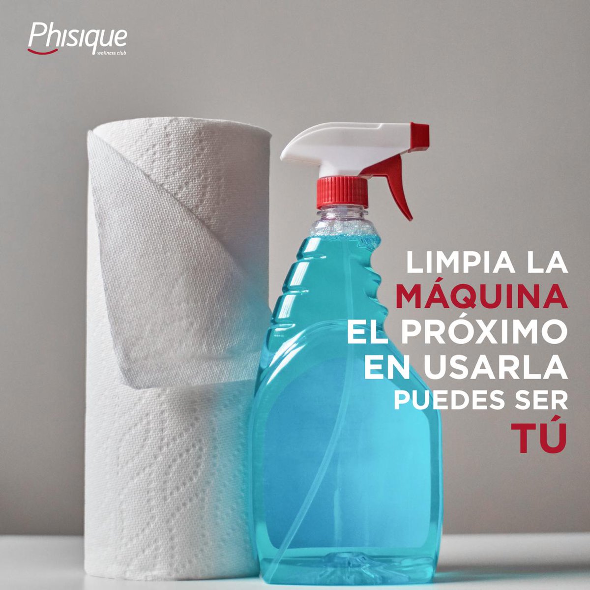phisiqueclub's tweet photo. La limpieza es un aspecto muy importante para nuestra convivencia y servicio del día. Mantener limpio tu espacio de trabajo es un gesto de respeto con el resto de usuarios. 
.
.
.
#BePhisique #BeWellness https://t.co/DMNqcwgFWA
