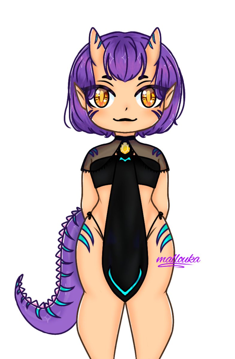 Angelkitty_chan's tweet photo. Here's my new oc~ she's a dragon girl named Kayda๐ hope you like it เธ
(โขใ
โขโ)เธ
โ๐
#digitalartwork #DigitalArtist #digitalart #digitalchibiart #oc #newoc #digitalchibi #digitalgirl #digitaldragon #purpledragon #chibidragon #cutelolis #ibispaintxart #ibispaintx #chibidragongirl https://t.co/pkbR63gZ9f