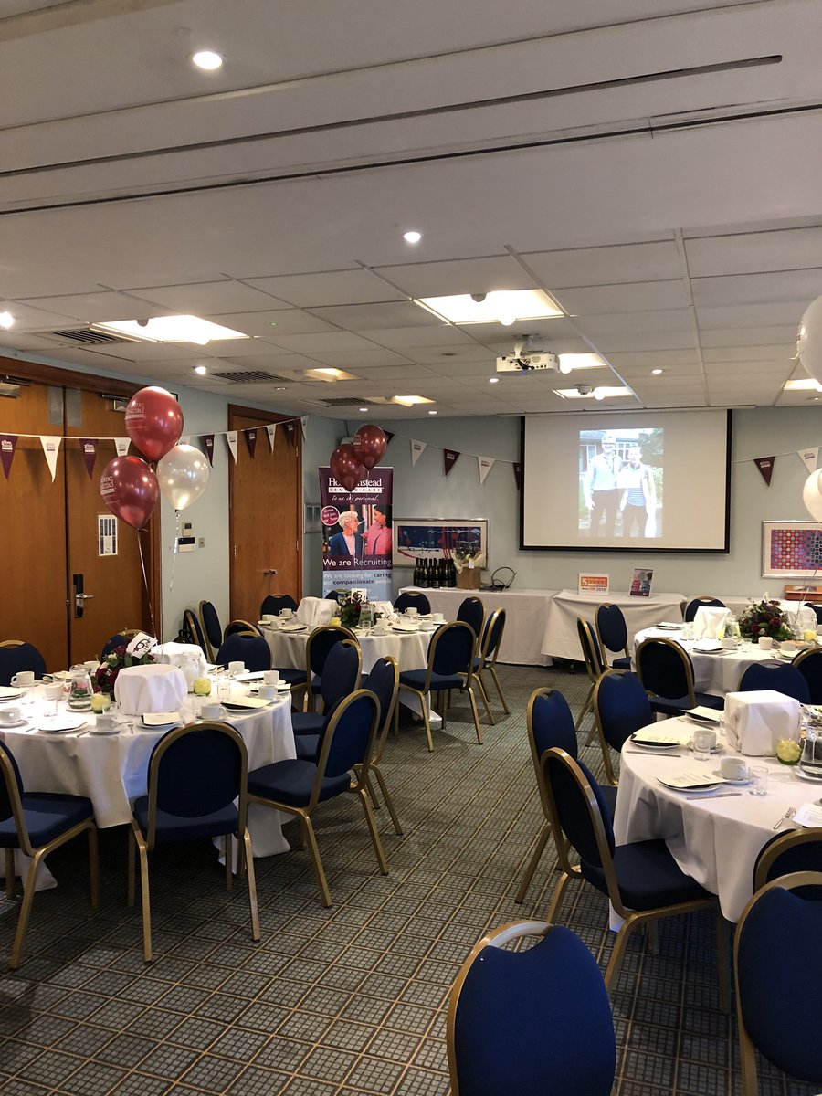hisccambridge's tweet photo. All set for 10th anniversary tea party with clients, CAREGivers &amp; friends https://t.co/thJ1zalkAc