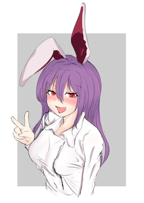 ナース服のレイセン!

#深夜の真剣お絵描き60分一本勝負 