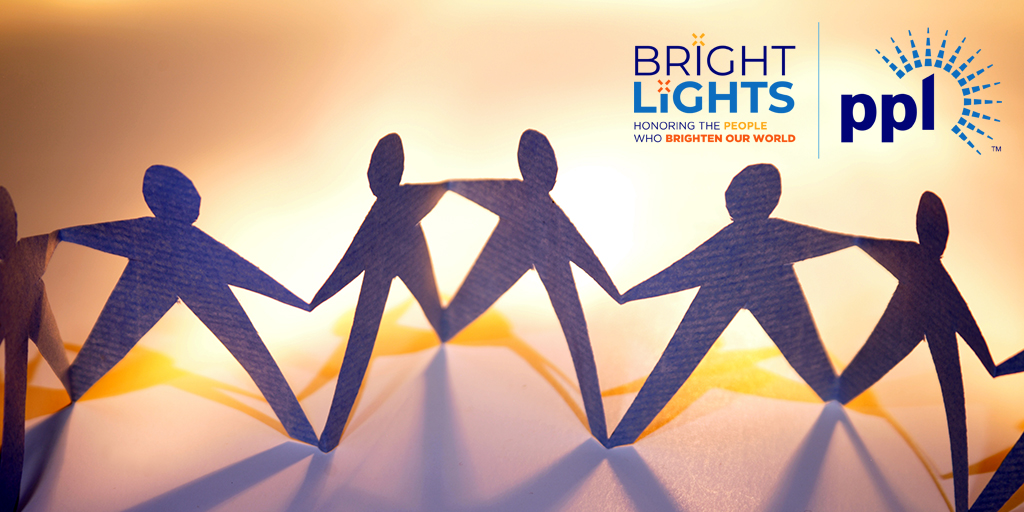 PPLElectric's tweet photo. To celebrate #PPL100, we're awarding $100,000 in grants to nonprofit workers making a difference in our communities! Nominate a bright light today. #PeoplePoweringLife https://t.co/fFSkxo0KPj https://t.co/jrGDkbFxV1