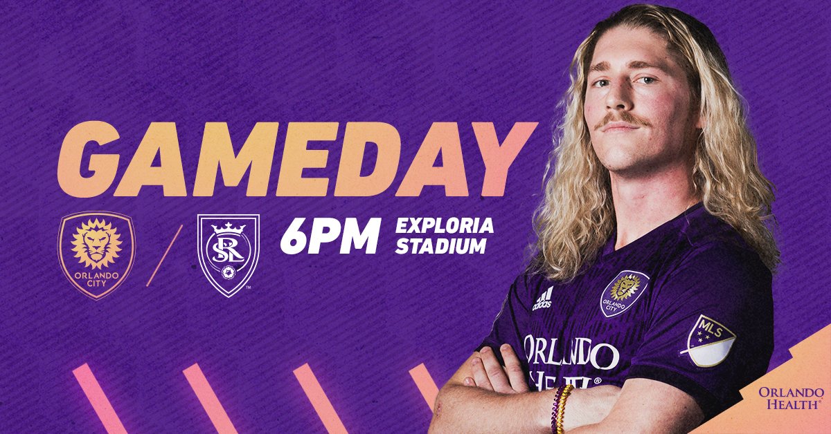 OrlandoCitySC's tweet photo. Finally, we can say it again... IT'S GAMEDAY! 

⌚️ 6:00 pm ET
🆚 @realsaltlake
🎟 https://t.co/XHHACJBT0x
📺 Fox 35 Plus, ESPN+
📻 @969thegame, @Accion979 

#ORLvRSL | #VamosOrlando https://t.co/08WKRSrmUa