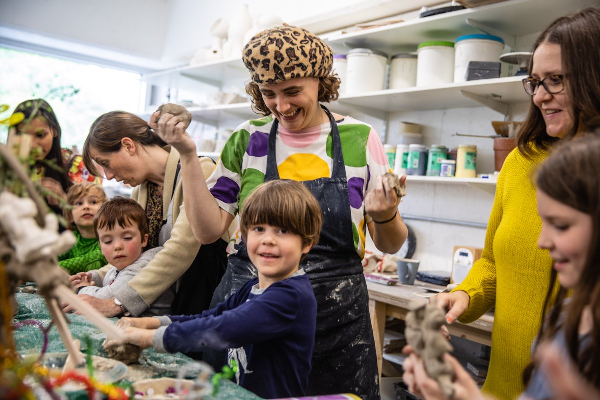 Hey Clay! is a weekend of free events from 15-17 May that give everyone the chance to throw, cast or just get messy for <a href="/GetCreativeUK/">Get Creative</a>. If you're a maker/venue &amp; want to hold an event get in touch. Pic: <a href="/The_Kiln_Rooms/">The Kiln Rooms</a> courtesy <a href="/ionawolffphoto/">Iona Wolff</a> bit.ly/37OeyJP