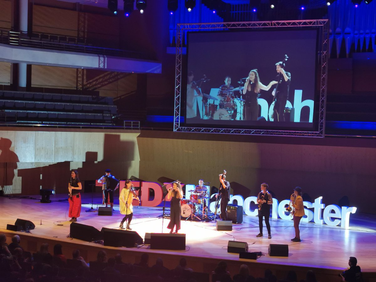 WeAreInevitable's tweet photo. Amazingly interesting music from @DuckOrchestra to kick off the second round of talks @TEDxManchester 🎶🎷🎻 #TEDxManchester https://t.co/xUdPuDahlk