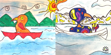 ARTSHINEINC's tweet photo. 🎨 Amazing artwork completed by our ACE program students. Inspired by First Nations Canadian artist, Stephen Peltonen. 

👉 View our complete list of programs here: https://t.co/8YcHCkyDgo
 
@KWAwesome @DTKitchener #letyourartshine #artprogramming #socialenterprise #kidsart https://t.co/1cRDCix4Hi