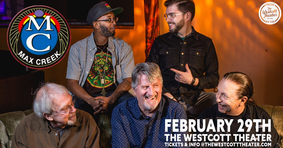 TONIGHT!

Tickets for Max Creek with The Lightkeepers are available at: bit.ly/MaxCreekSYR

Tickets will also be available at the Box Office when doors open at 7PM

Don't forget your dancing shoes 💃🕺
