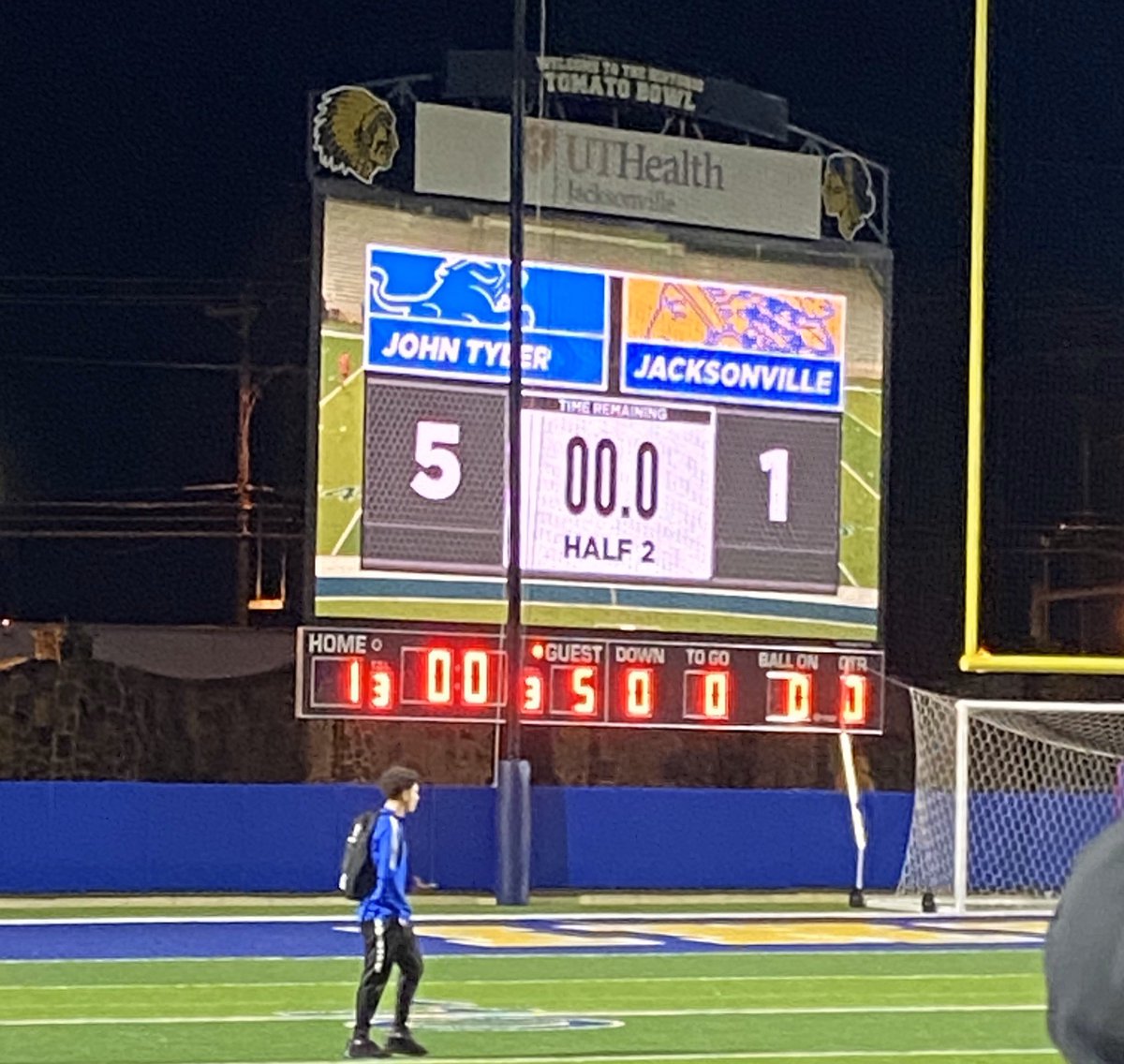 5-1 final vs J’ville. That moves us to the top of the district. <a href="/TylerISD_Ath/">Tyler ISD Athletics</a> #LionsPride #JTMSOC 🦁👑⚽️💪