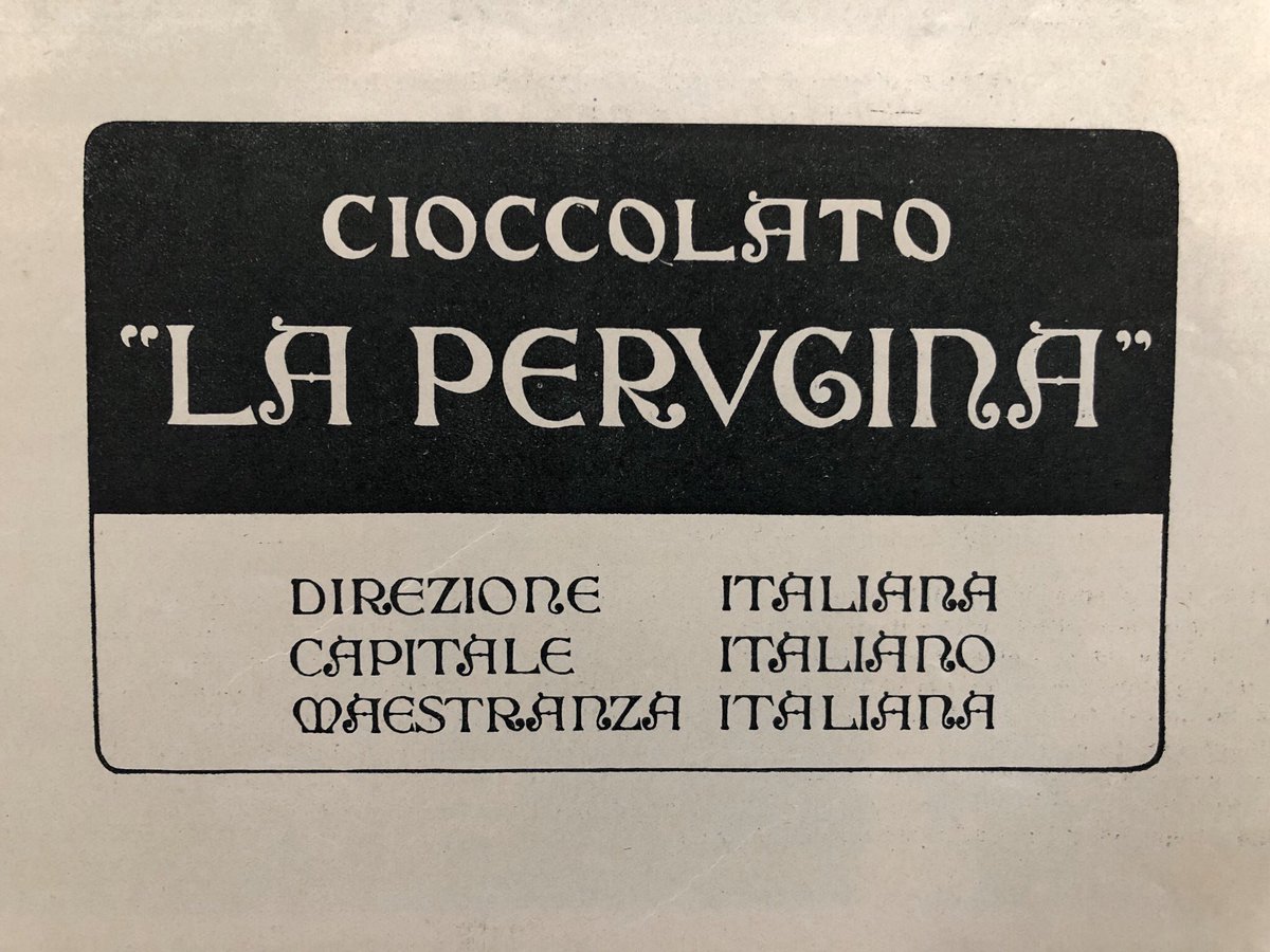 Pubblicità Perugina degli anni ‘20 (da L’Illustrazione Italiana del 24/04/1921). Venne fondata nel 1907 a Perugia. Oggi l’azienda è di proprietà del gruppo svizzero Nestlé. #aziendeitaliane #pubblicità