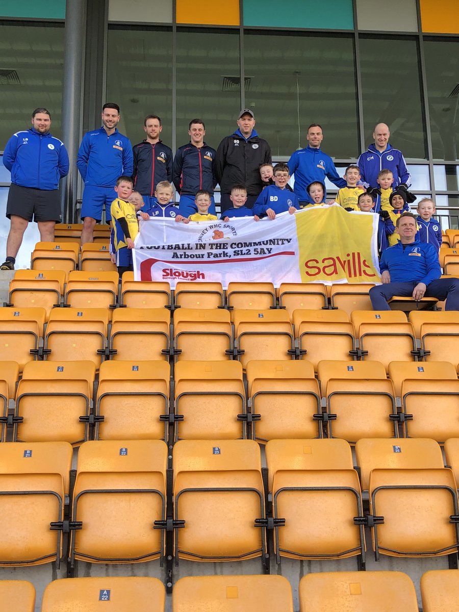 Our football in the community has continued today at Arbour Park as we welcome Burnham Juniors u7’s 

Many thanks to <a href="/Savills/">Savills</a> for their continued support <a href="/ActiveSlough/">Active Slough</a> <a href="/fiberkshire/">Football in Berkshire</a> <a href="/SloughCouncil/">Slough Borough Council</a>