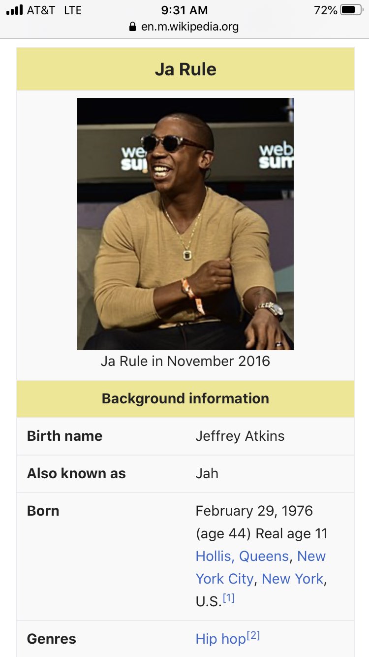 Happy 11th birthday to Ja Rule 
