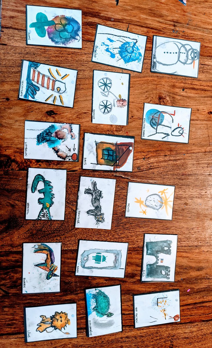 maxsenges's tweet photo. @hrheingold thinking of you! So much fun to #diy with Ella! We made #activityCards #forKids - superfun to see them learn mime, quick draw and follow their minds describing cards https://t.co/GHRnbTciG5