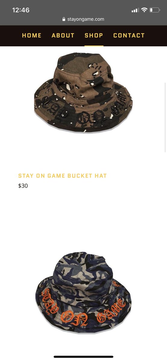 stayongame.com order your bucket hats now!!! Only 10 of each color so hurry and grab yours!
