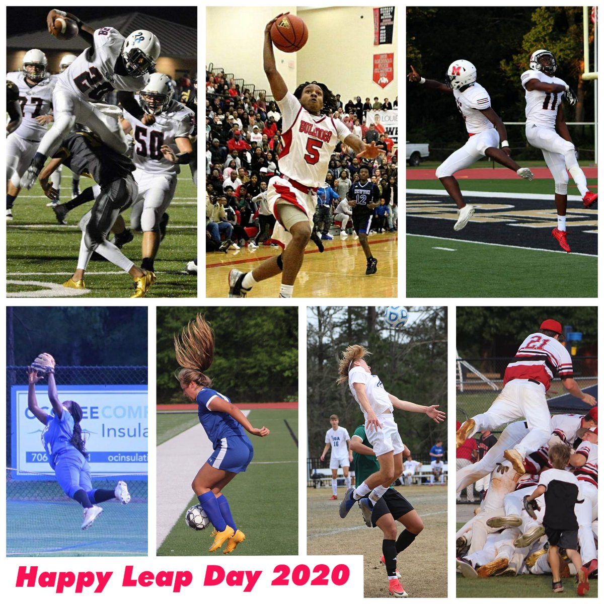 GaLakeSports's tweet photo. Here's a #LeapDay post featuring former and current Lake Country athletes. Happy Leap Day!  #LeapDay2020 

📸: Justin Hubbard (@JHubb93) https://t.co/PgdQVXh0LX