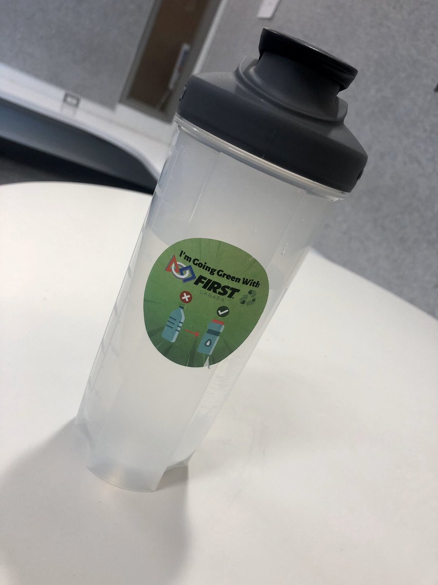CANFIRST's tweet photo. Join @FRCTeams who are going green at @durhamcollege by using reusable instead of disposable water bottles at this & other District Events throughout the season! Present your reusable water bottle to @paulkeenan59 at the swag table to receive your #FIRSTProjectGreen sticker https://t.co/tpcMQsPuI4