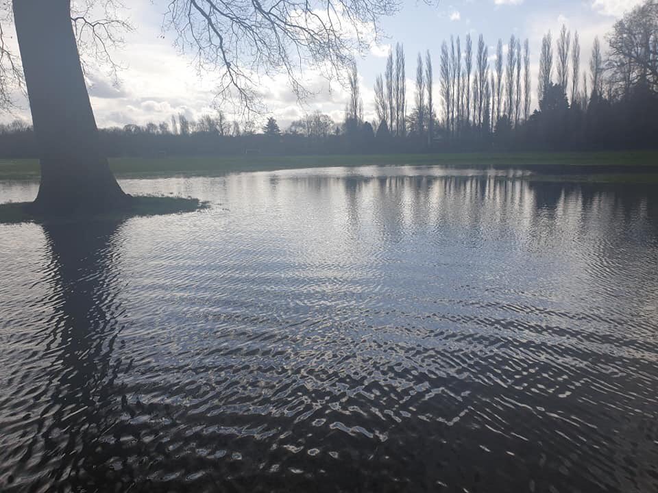 QPjuniorparkrun's tweet photo. I’m afraid Aldershot Park is underwater so we have to cancel this week’s junior parkrun. Hope to see you all next week back at Queen’s Parade! https://t.co/UHoeidYYSt