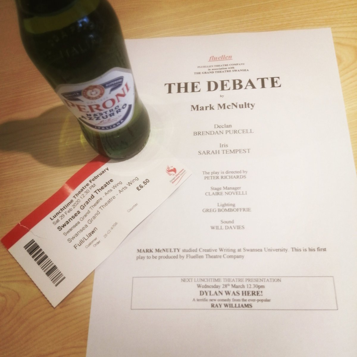 James_Scan1985's tweet photo. Loved #TheDebate by @FluellenTheatre today @swanseagrand
A stellar script from Mark McNulty and two top drawer performances from @brendanactingup and @SarahLouTempest
Great people doing great things!
Llongyfarchiadau pawb x https://t.co/61vlzv14fY